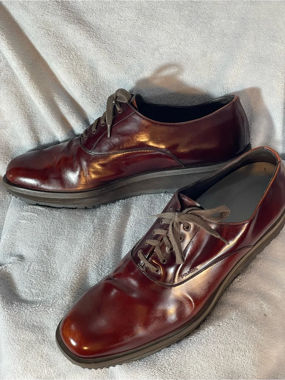 Prada classic burgundy